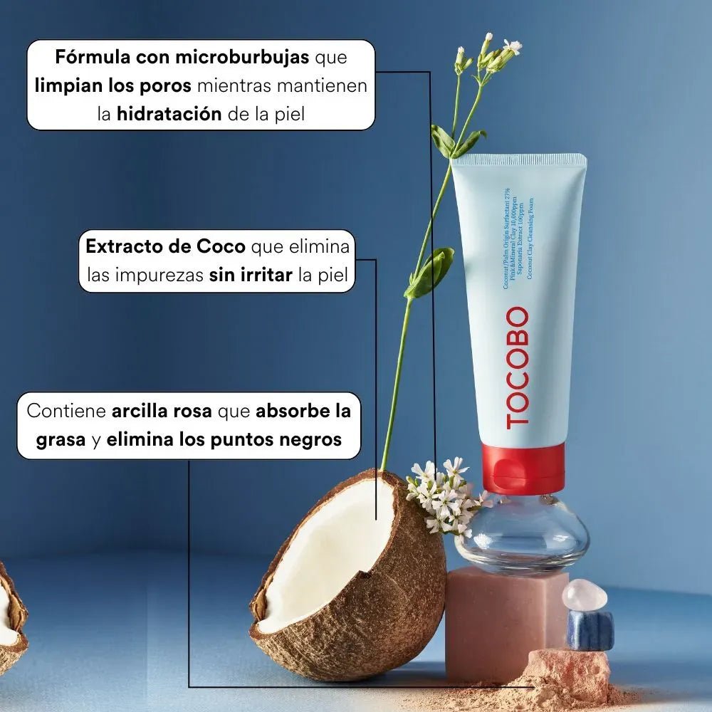 Tocobo Coconut Clay Espuma Limpiadora x150ml - TIENDA PIEL
