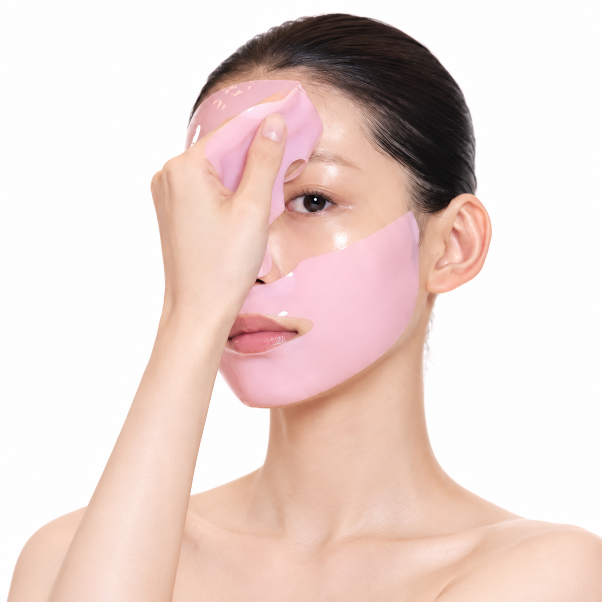 Mascarilla hidrogel TXA de from medi+, efecto iluminador