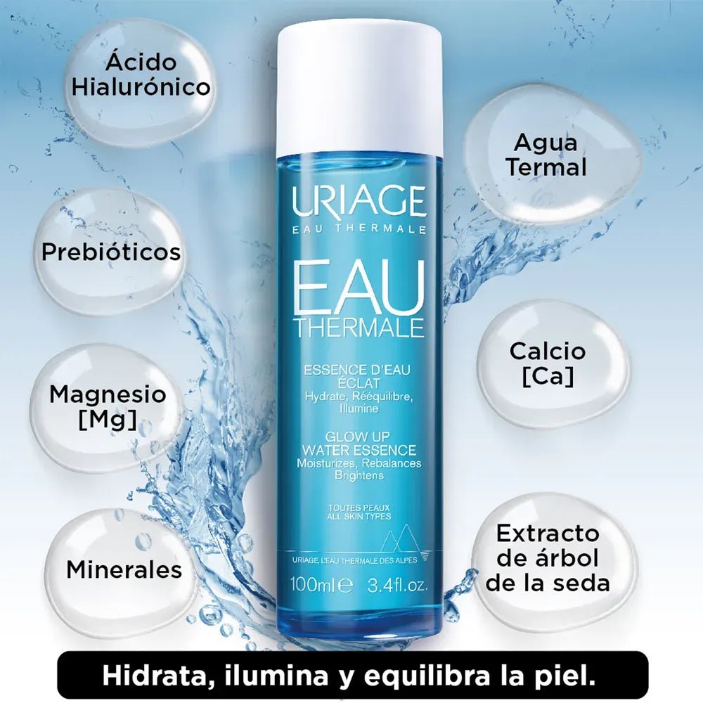 Uriage Agua Termal Esencia de Agua Iluminadora x100ml - TIENDA PIEL