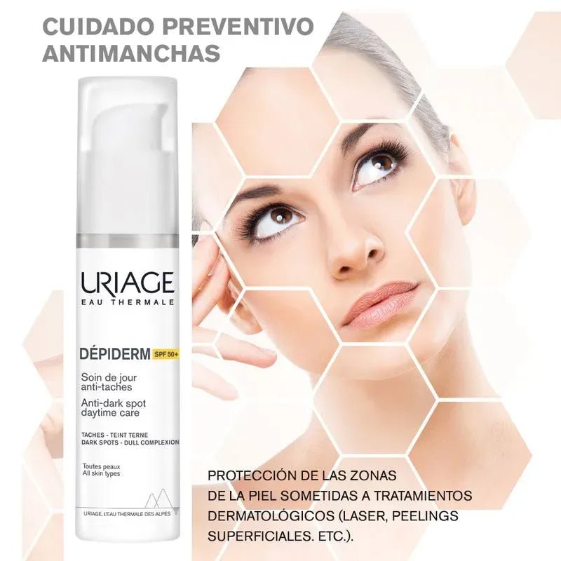 Uriage Fotoprotector Dépiderm Antimanchas SPF50+ x30ml - TIENDA PIEL