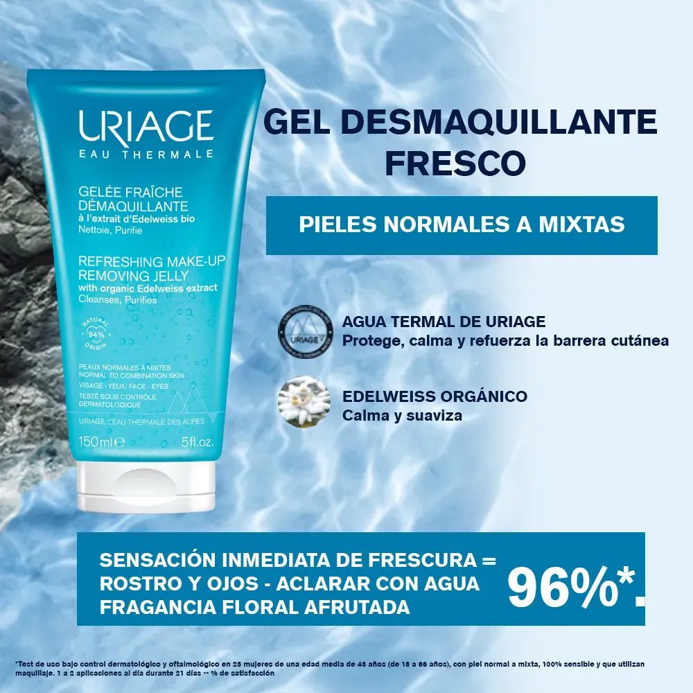 Uriage Gel Desmaquillante Refrescante x150ml - TIENDA PIEL