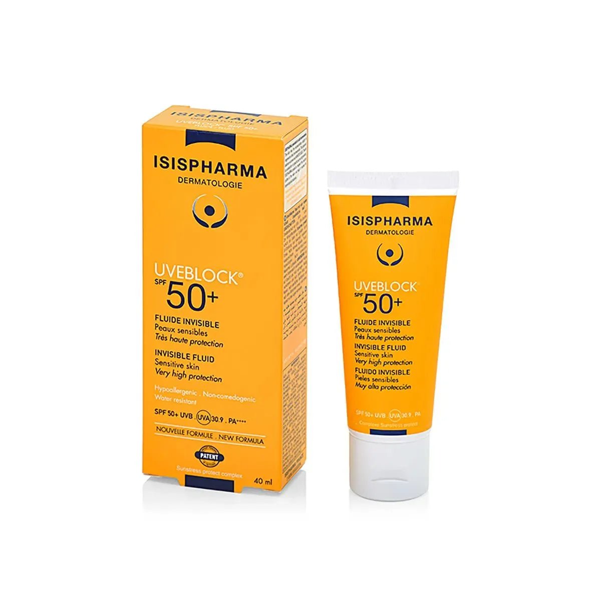 Uveblock Fluido Invisible SPF50+ X 40ML - TIENDA PIEL