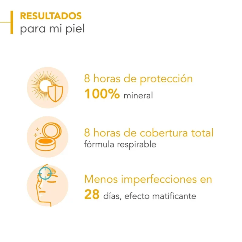 Bioderma Fotoprotector Photoderm Cover Touch Mineral con Color Tono Claro SPF50+ x40g