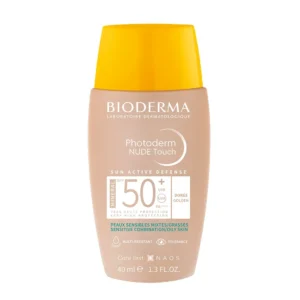 Bioderma Fotoprotector Photoderm NUDE Touch Mineral SPF50+ con Color Tono Dorado x40ml