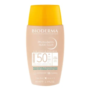 Bioderma Fotoprotector Photoderm NUDE Touch Mineral SPF50+ con Color Tono Muy Claro x40ml