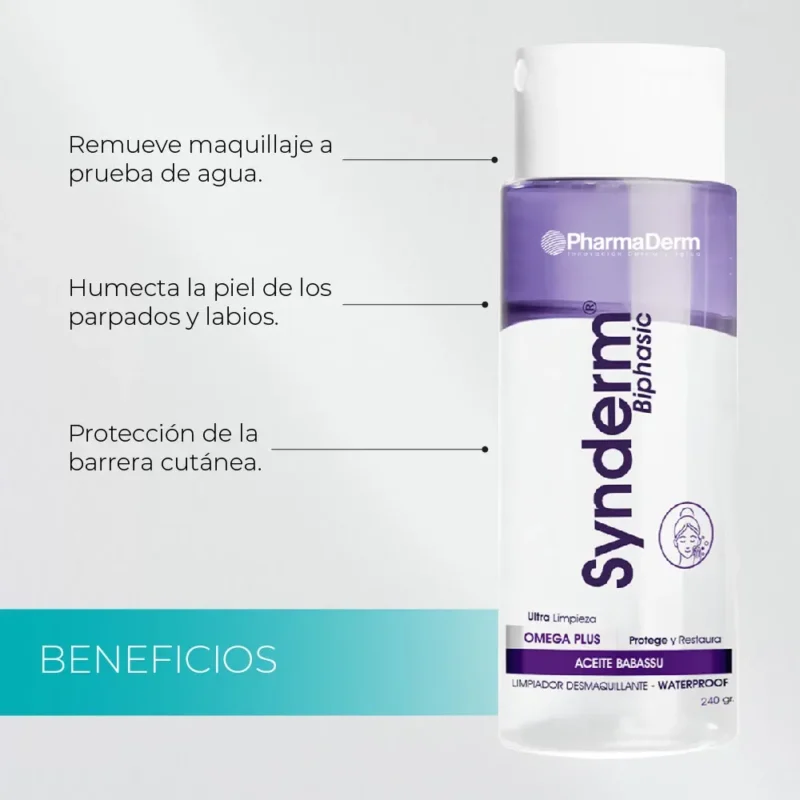 Pharmaderm Synderm Biphasic Desmaquillante x240g