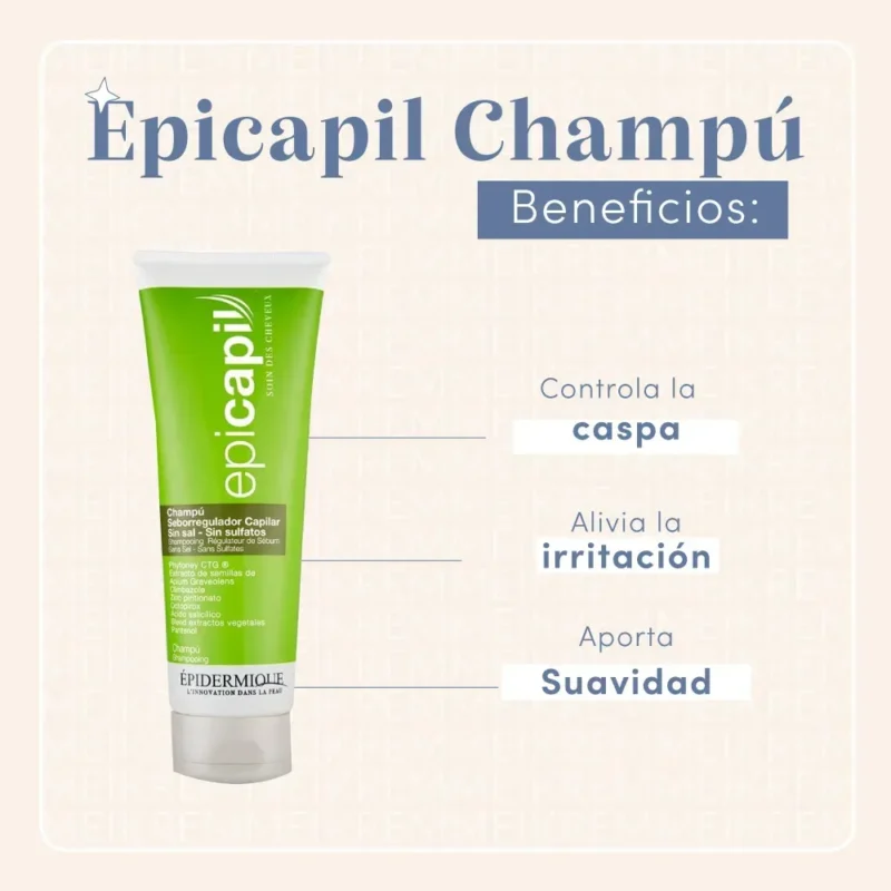 Epidermique Epicapil Champu Anticaida x250ml - Imagen 4