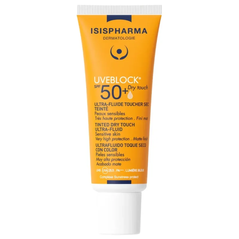 Isispharma Fotoprotector Uveblock Ultrafluido Tacto Seco con Color Tono Claro SPF50+ x40ml