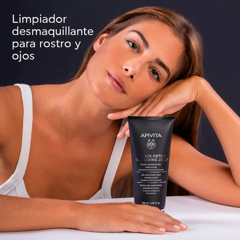 Apivita Black Detox Gel Limpiador Facial x150ml