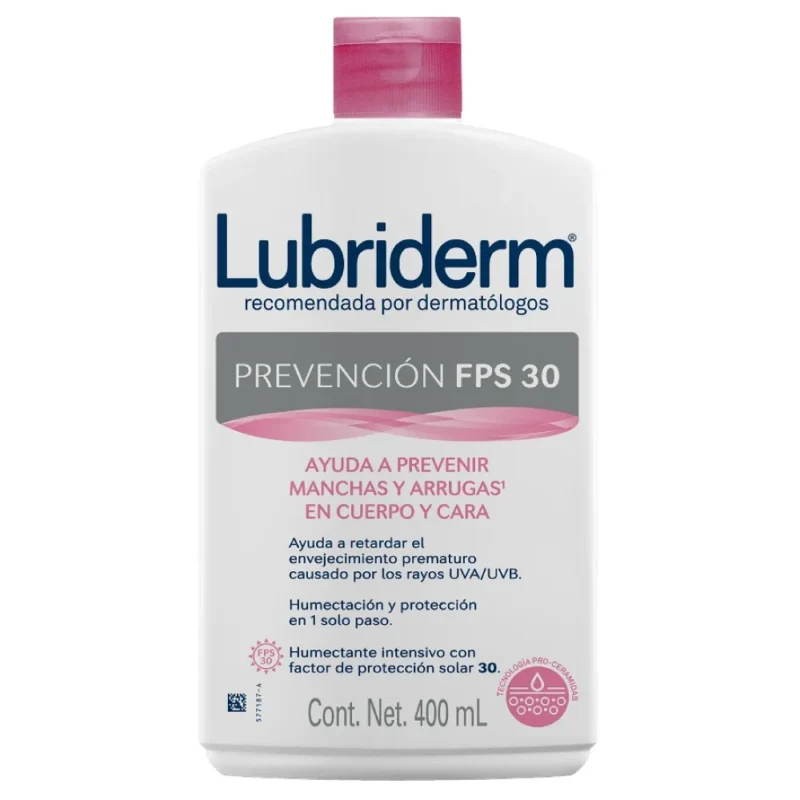 Lubriderm Crema Prevención Antiedad SPF30+ x400ml