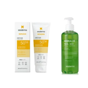 Sesderma Kit Repaskin Fluido Ligero x200ml + Hidraloe Gel de Aloe x250ml