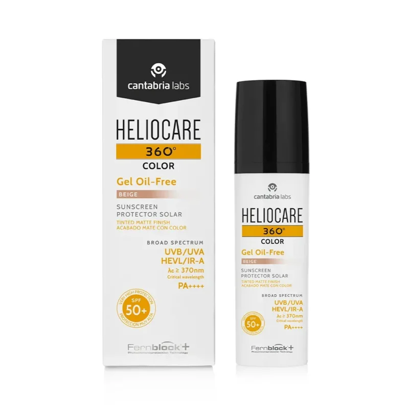 Heliocare 360° Fotoprotector Gel Oil Free Color Beige SPF50+ x50ml