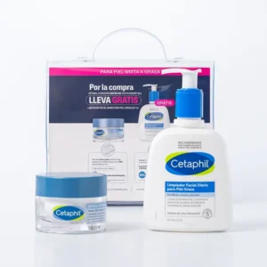 Kit Piel Grasa Cetaphil Limpiador Piel Grasa x237ml + Optimal Hydration Water Gel x48g
