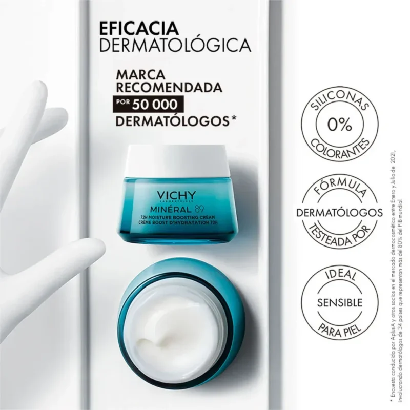 Vichy Mineral 89 Booster Crema Hidratante 72H x50 ml