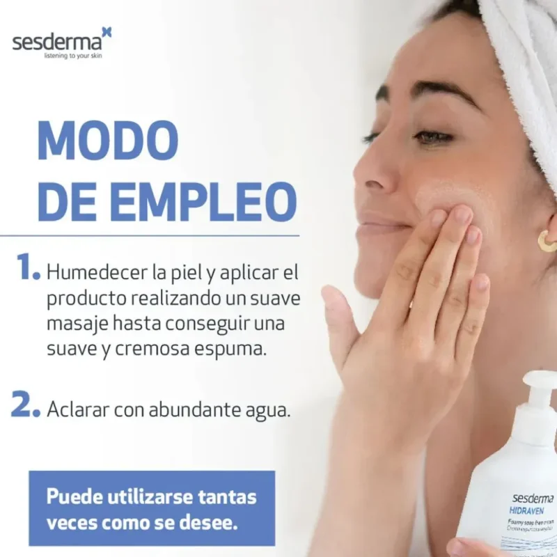 Sesderma Hidraven Crema Espumosa Sin Jabón x300ml