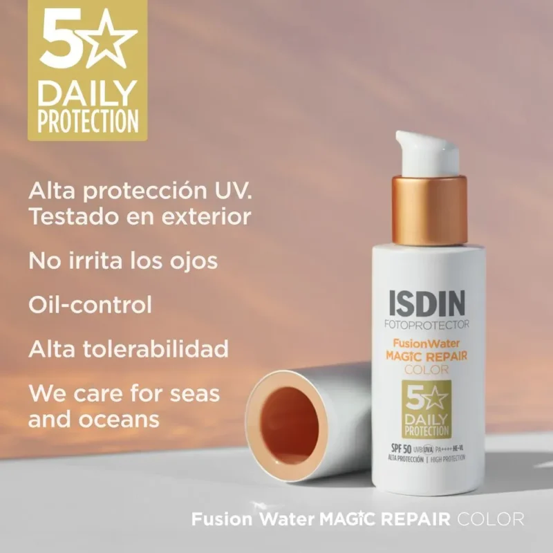 Isdin FusionWater Magic Repair con Color SPF50+ x50ml