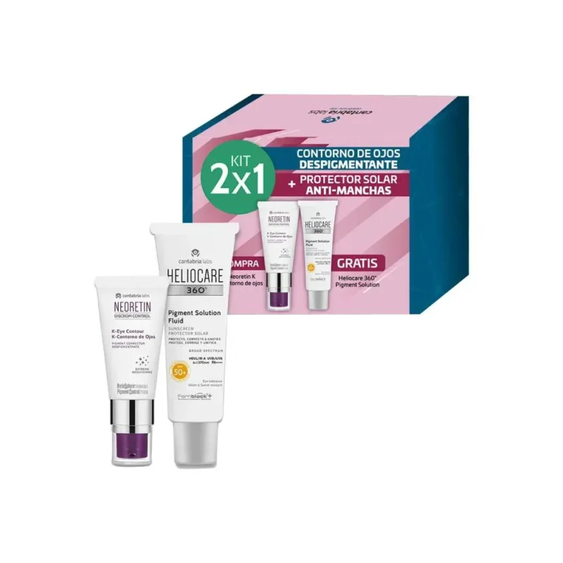 KIT Neoretin K-Contorno de Ojos Gratis Heliocare 360° Pigment Solution
